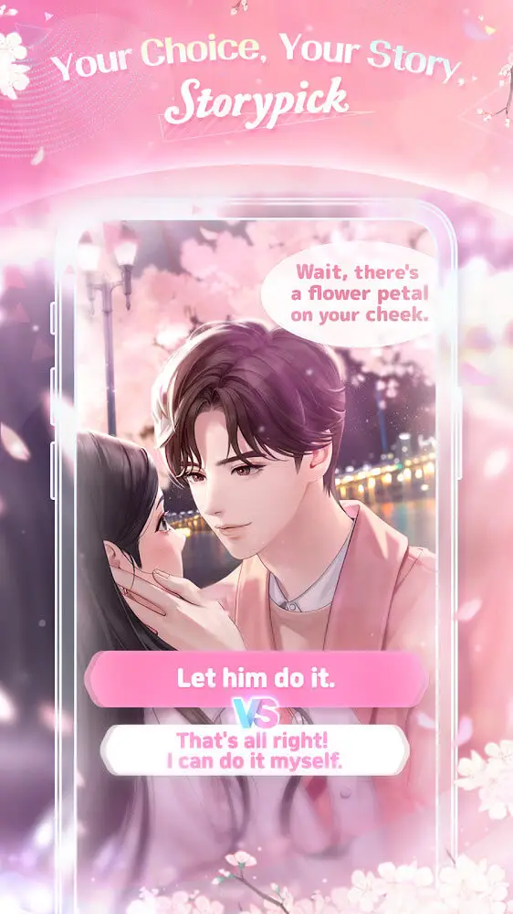 Screenshot of the Storypick app
