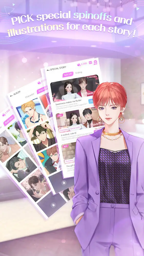 Screenshot of the Storypick app
