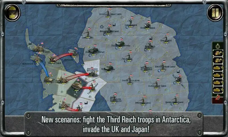 Screenshot of the Strategy & Tactics USSR vs USA game