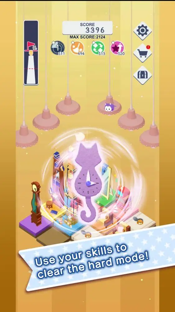 Screenshot of the Stray Cat Towers app