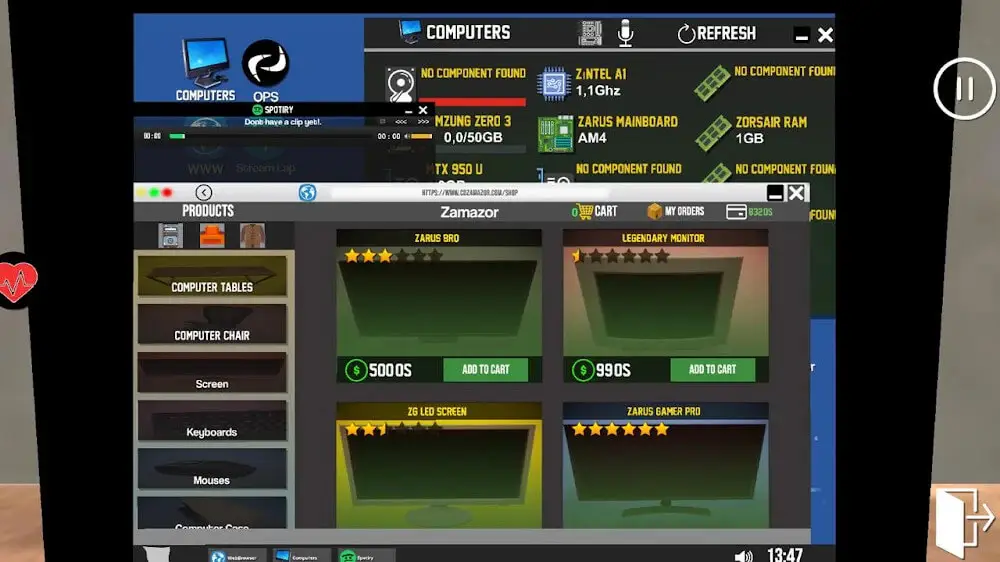 Screenshot of the Streamer Life Simulator game