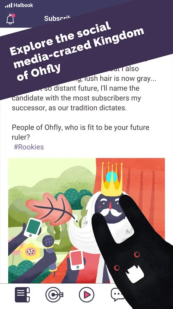 Screenshot of the Subscribe to My Adventure app