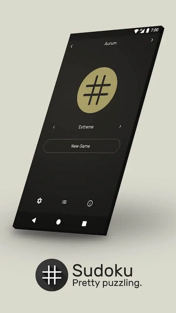 Screenshot of the Sudoku - The Clean One app