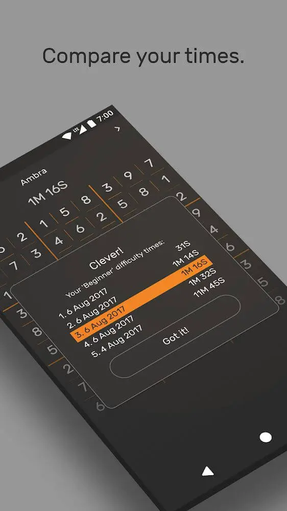 Screenshot of the Sudoku - The Clean One app