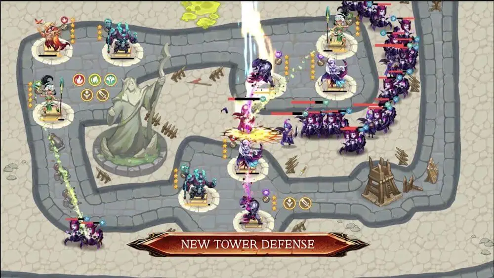 Screenshot of the Summoner Defense game