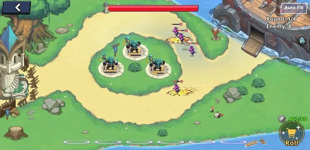 Screenshot of the Summoner Defense game
