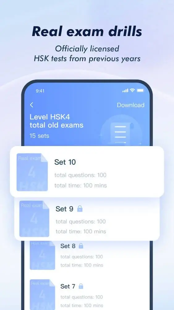 Screenshot of the SuperTest app