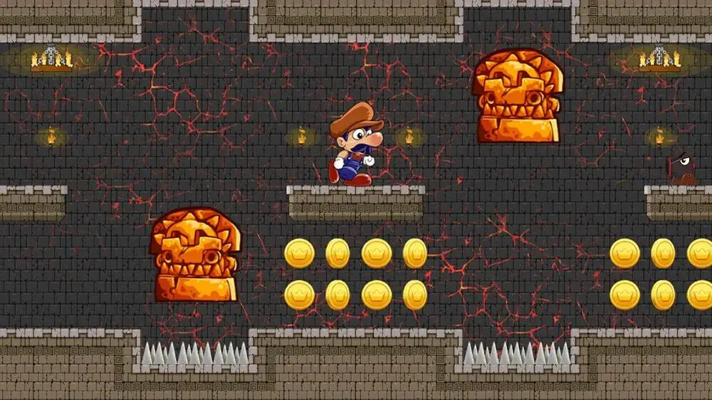 Screenshot of the Super Bino Go game