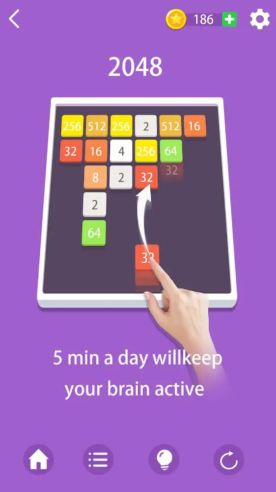 Screenshot of the Super Brain Plus app