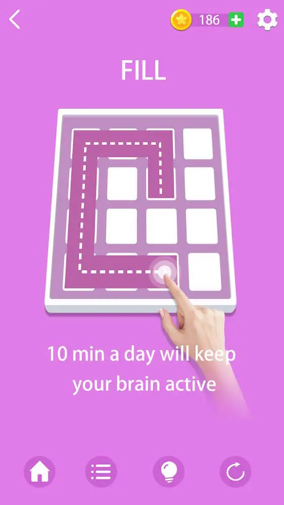 Screenshot of the Super Brain Plus app