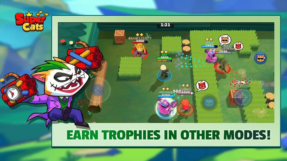 Screenshot of the Super Cats game