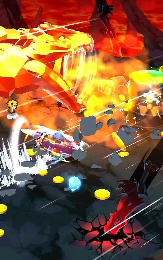 Screenshot of the Super God Blade app
