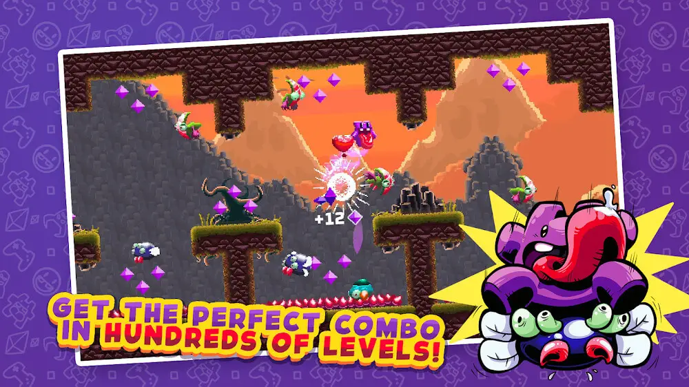 Screenshot of the Super Mombo Quest game