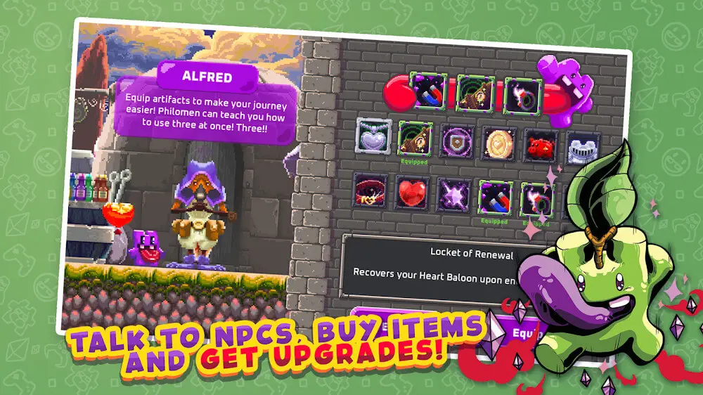 Screenshot of the Super Mombo Quest game
