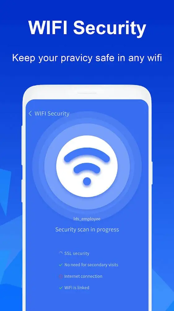Screenshot of the Super Security app