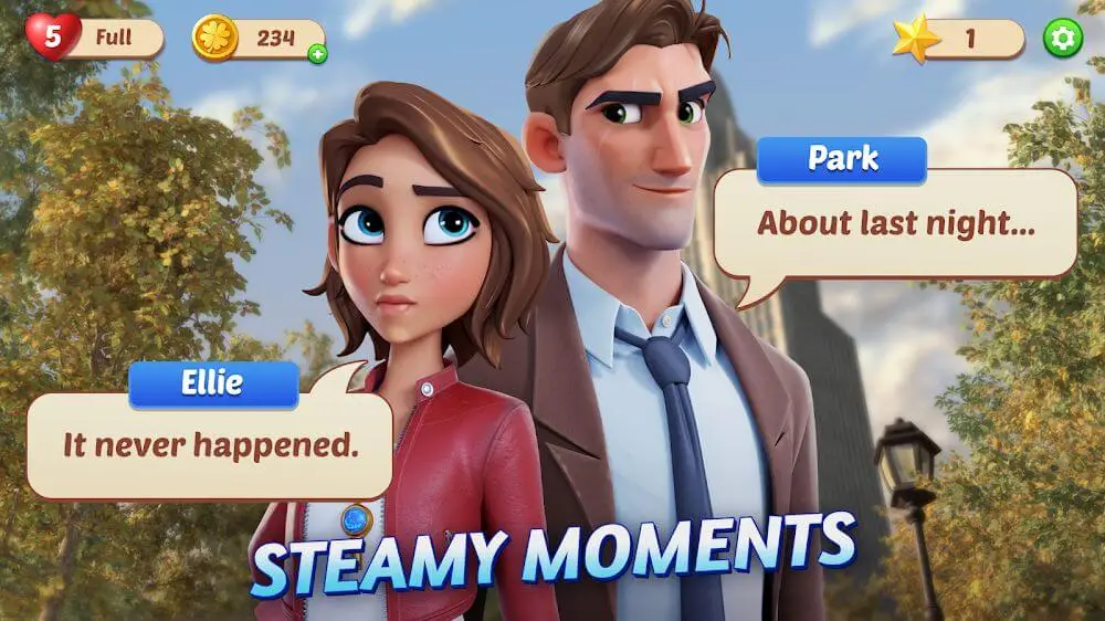 Screenshot of the Supernatural City: Match 3 game