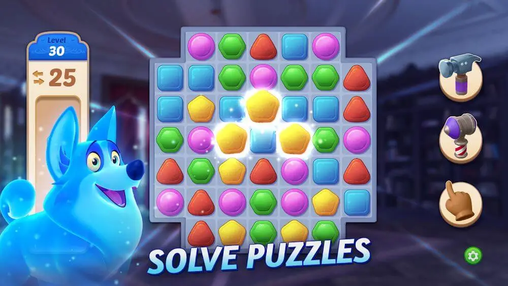 Screenshot of the Supernatural City: Match 3 game