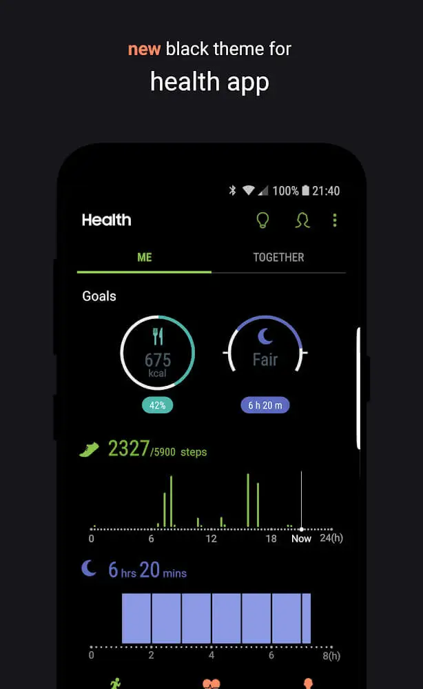 Screenshot of the Swift Minimal for Samsung app