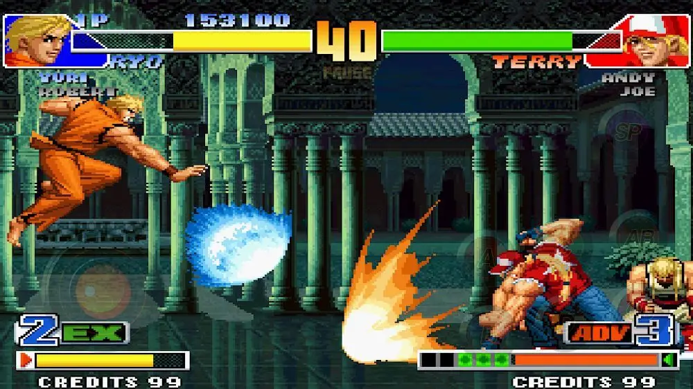 Screenshot of the THE KING OF FIGHTERS '98 game