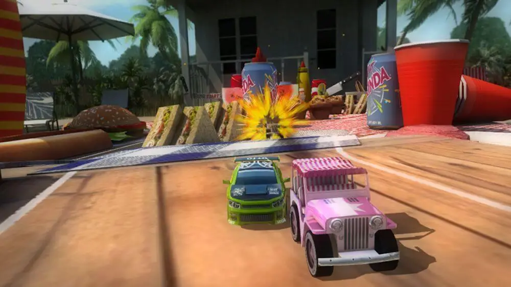 Screenshot of the Table Top Racing Premium game