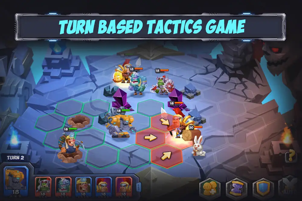 Screenshot of the Tactical Monsters Rumble Arena game