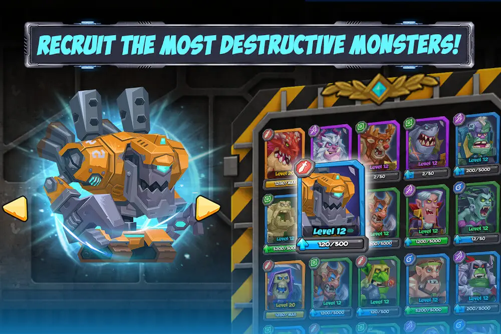 Screenshot of the Tactical Monsters Rumble Arena game