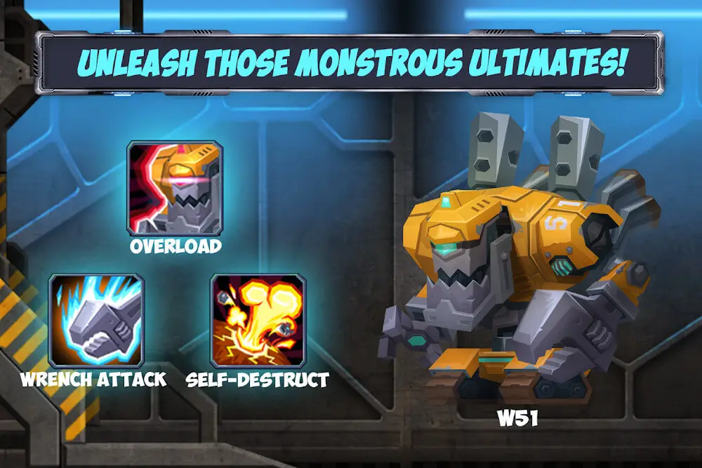 Screenshot of the Tactical Monsters Rumble Arena game