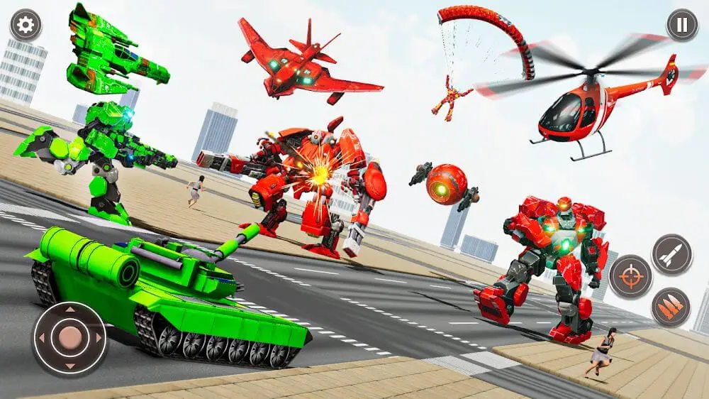 Screenshot of the Tank Robot Showdown Robot Game game