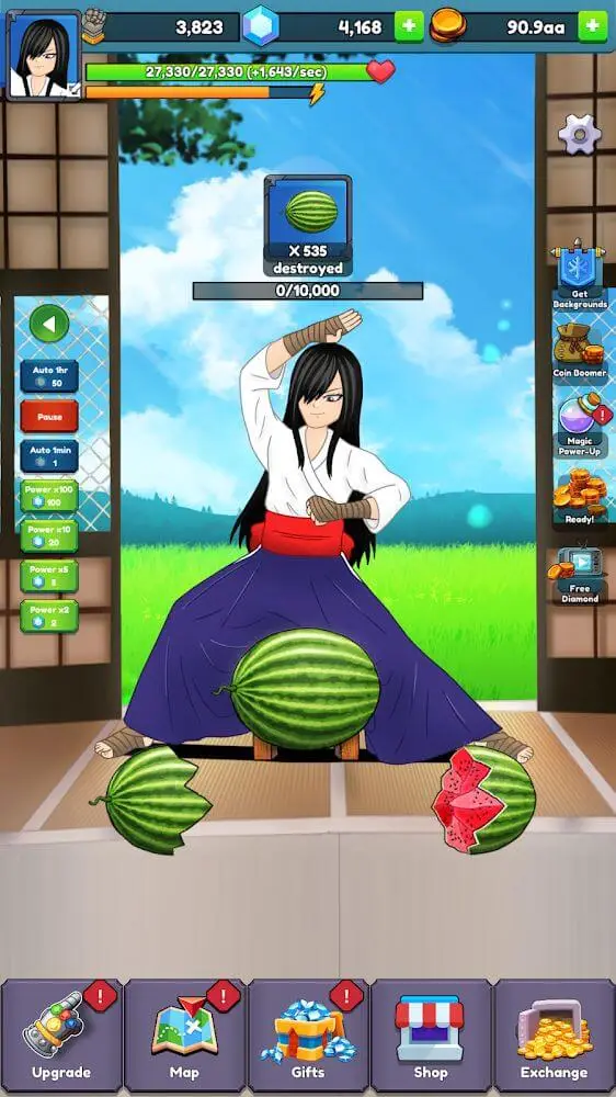 Screenshot of the Tap Break Them All app