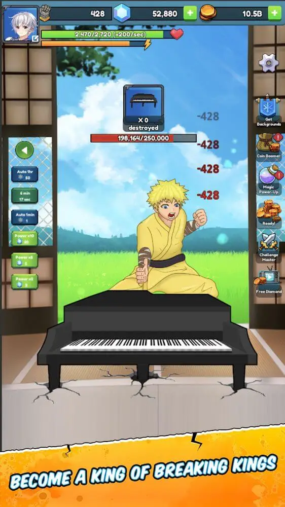 Screenshot of the Tap Break Them All app
