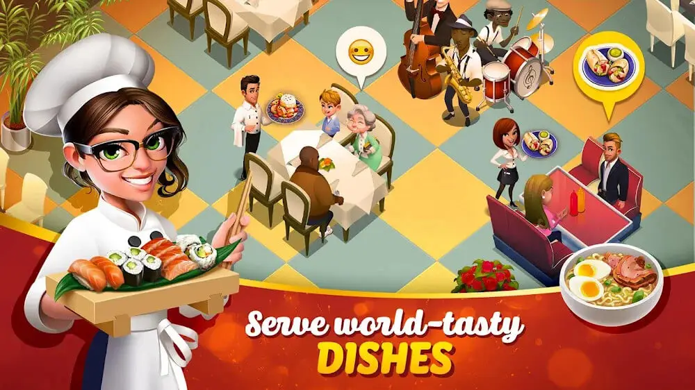 Screenshot of the Tasty Town game