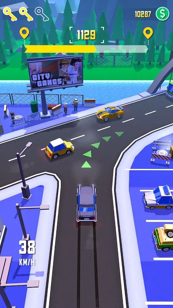 Screenshot of the Taxi Run: Traffic Driver app