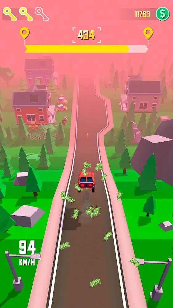 Screenshot of the Taxi Run: Traffic Driver app