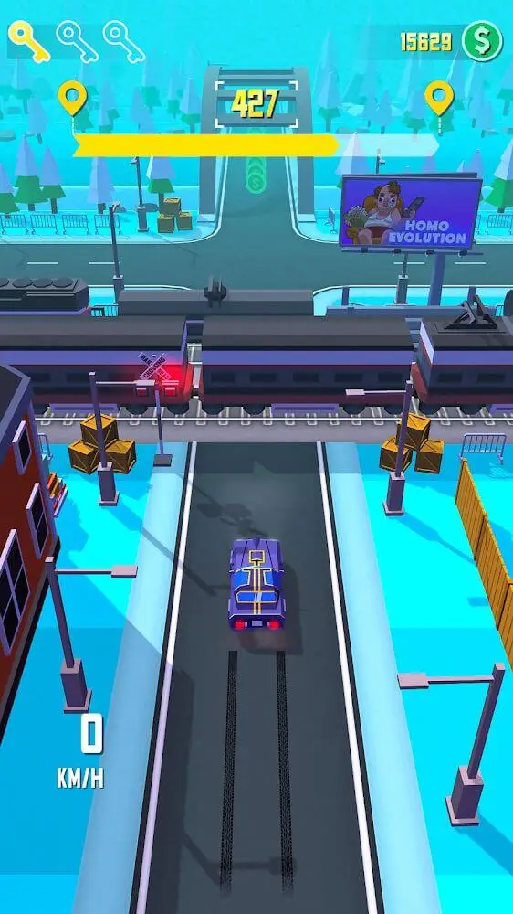 Screenshot of the Taxi Run: Traffic Driver app