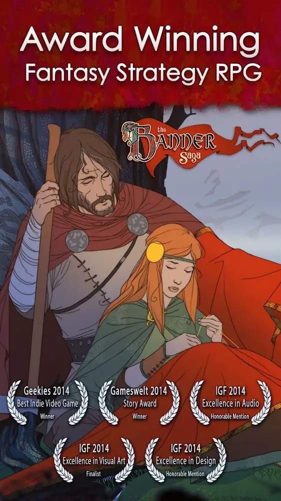 Screenshot of the The Banner Saga app