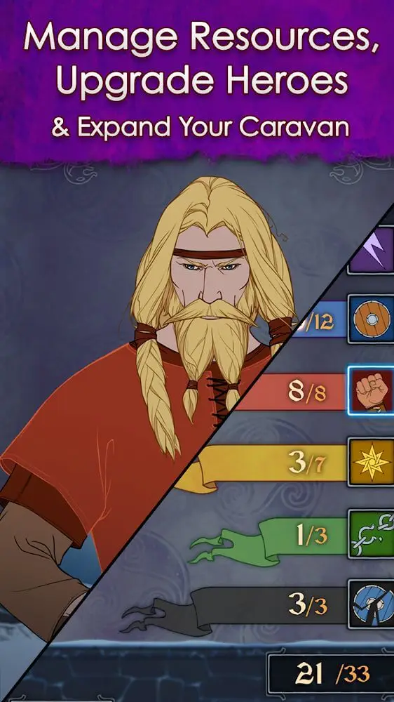Screenshot of the The Banner Saga app