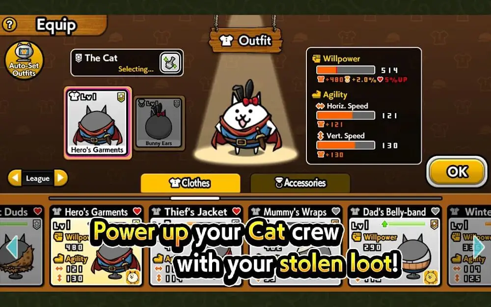 Screenshot of the The Burgle Cats game