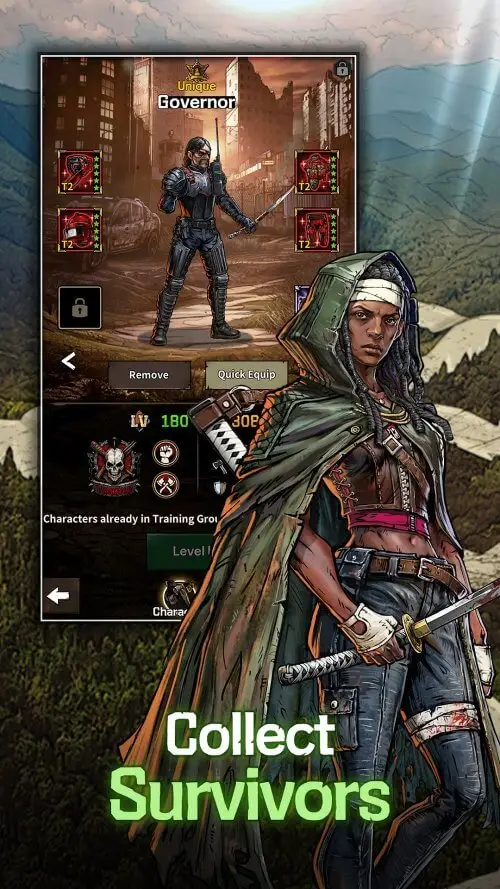 Screenshot of the The Walking Dead: All-Stars app
