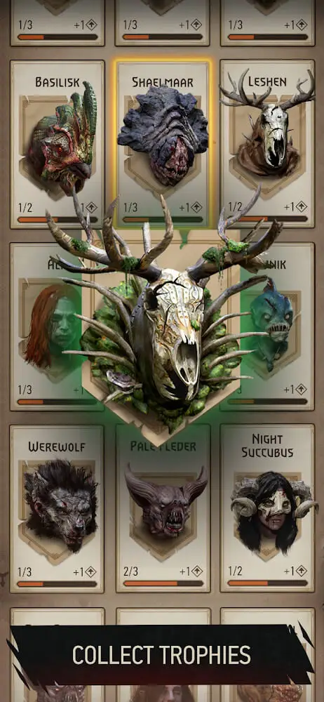 Screenshot of the The Witcher: Monster Slayer game