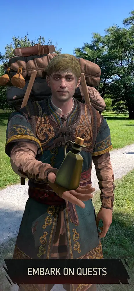 Screenshot of the The Witcher: Monster Slayer game