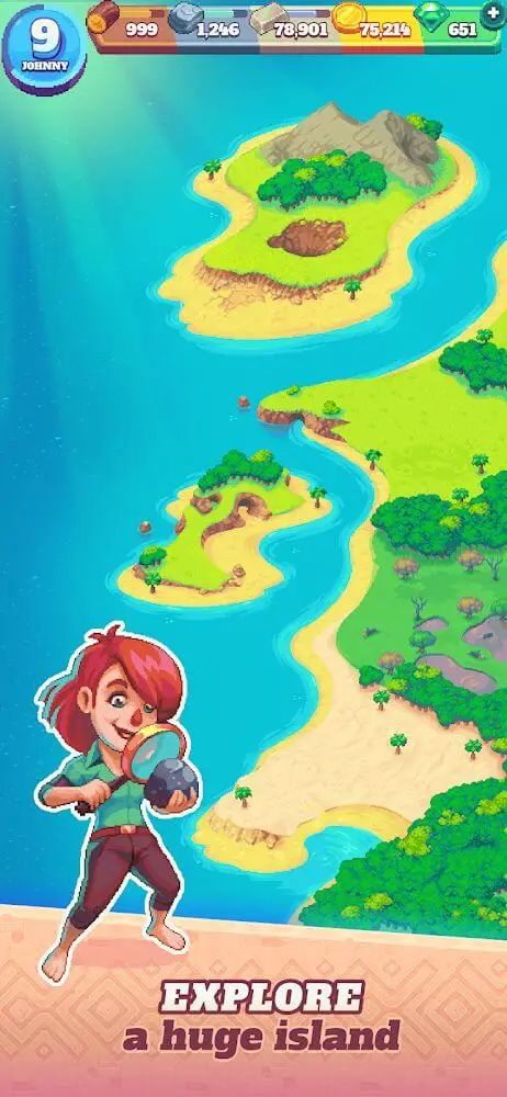 Screenshot of the Tinker Island 2 app
