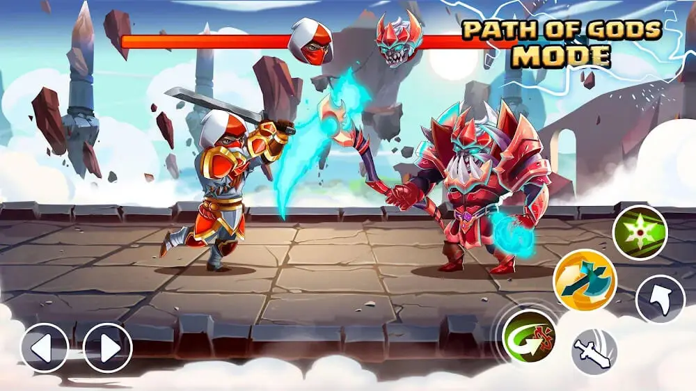 Screenshot of the Tiny Gladiators 2 game