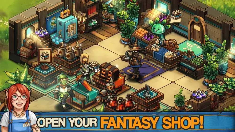 Screenshot of the Tiny Shop game