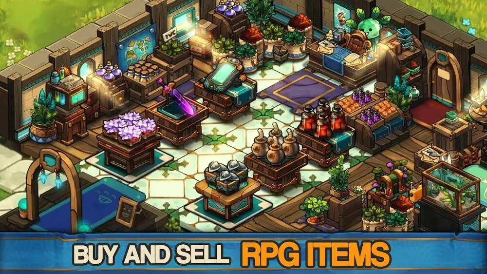 Screenshot of the Tiny Shop game