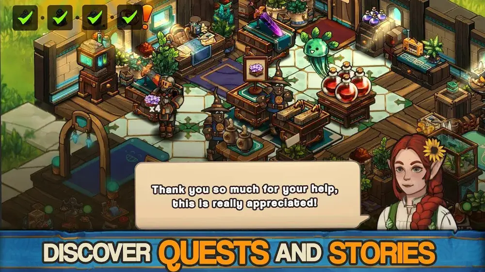 Screenshot of the Tiny Shop game