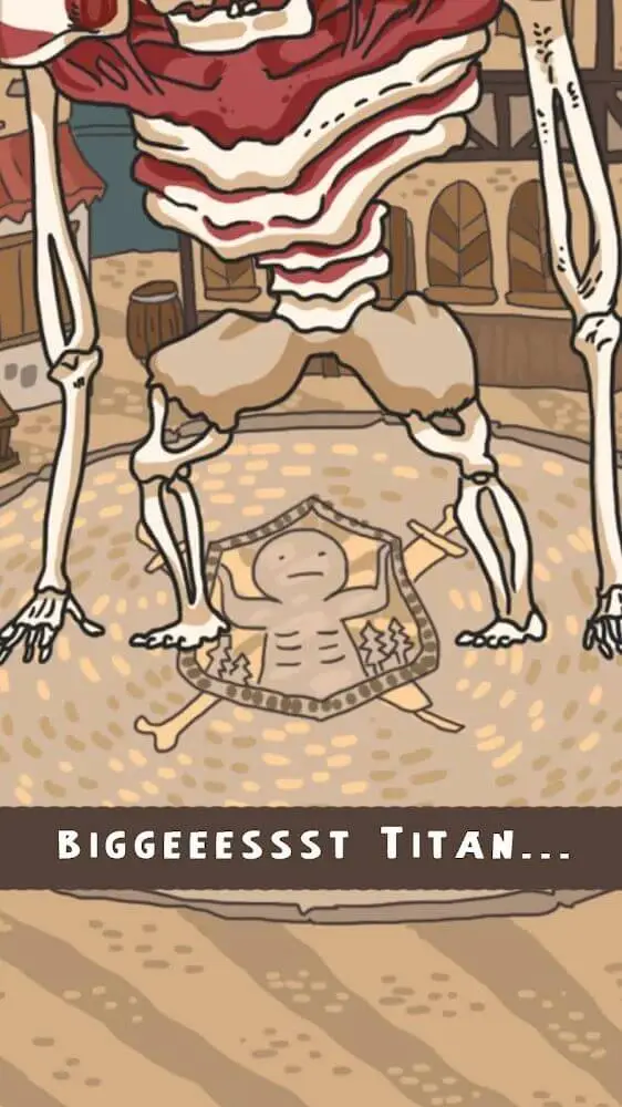 Screenshot of the Titan Evolution World app