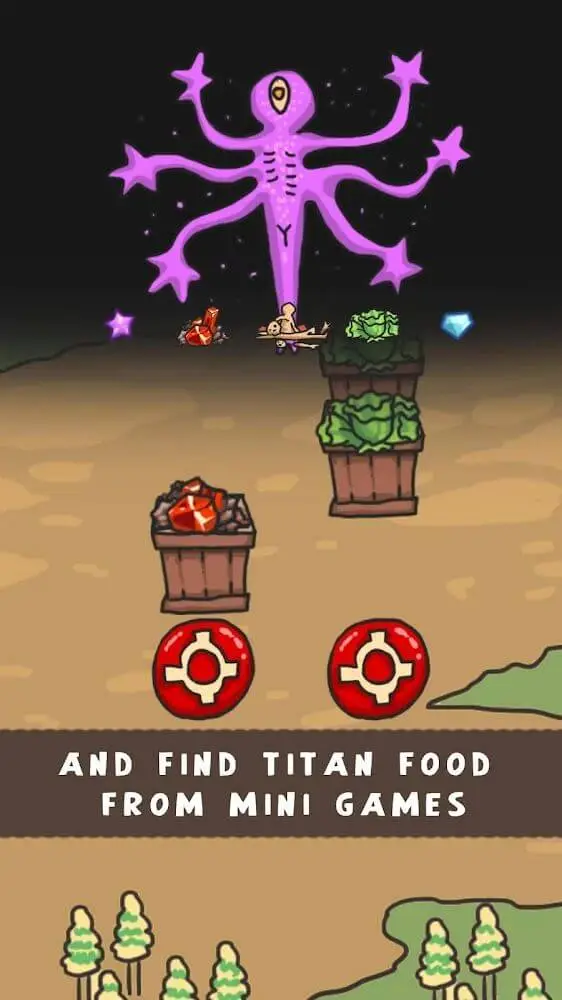 Screenshot of the Titan Evolution World app