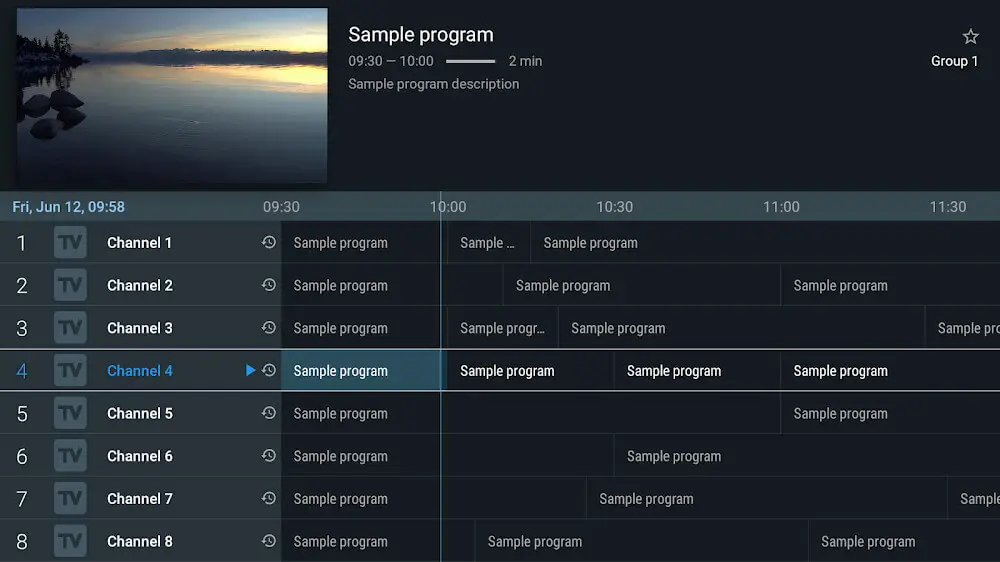 Screenshot of the TiviMate IPTV Player game