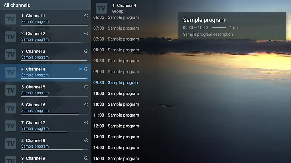 Screenshot of the TiviMate IPTV Player game