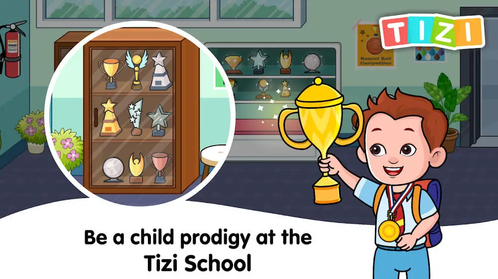 Screenshot of the Tizi Town - My School Games game